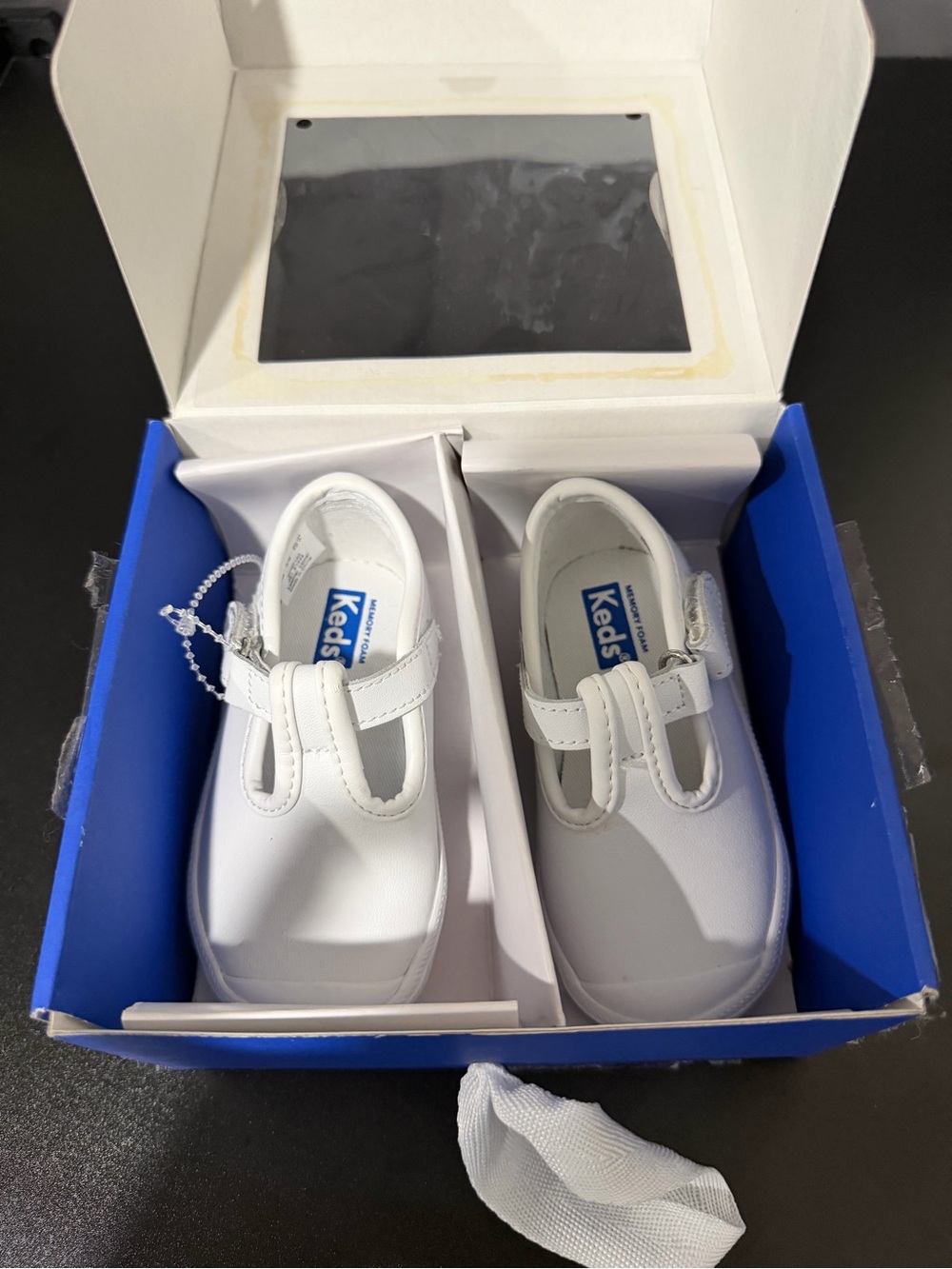 Keds Kids White T-Strap Mary Jane Shoes
